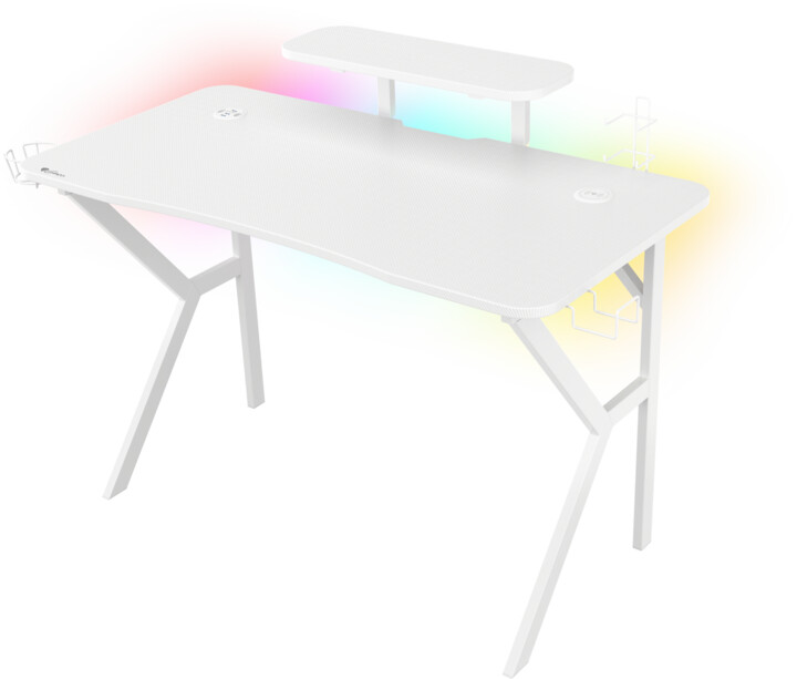 Tavolinë Genesis Holm 320, RGB LED, e bardhë