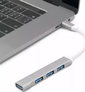 HUB USB C Mocco MO-HUB-USB-C-4IN1, 4x USB 3.0, gri