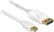 Kabllo AV DeLock (83483), DisplayPort në mini DisplayPort, 3m, e bardhë