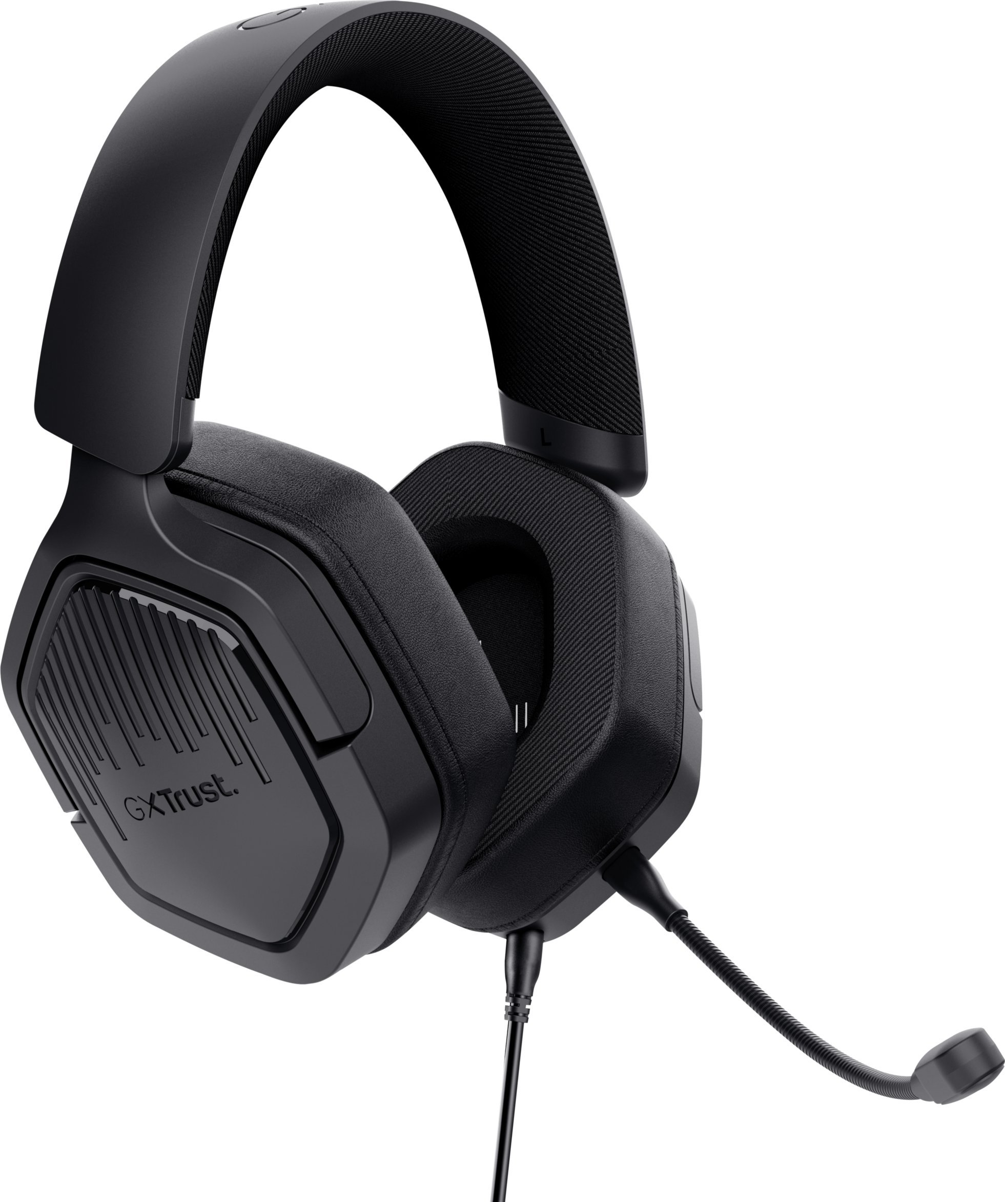 Kufje gaming Trust GXT492 Carus, me mikrofon, me kabllo, të zeza