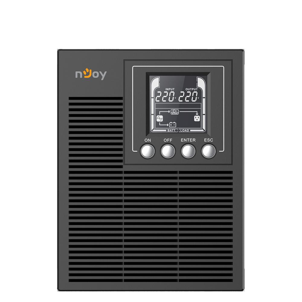 UPS nJoy Echo Pro 1000, 800W, online me konvertim të dyfishtë, i zi