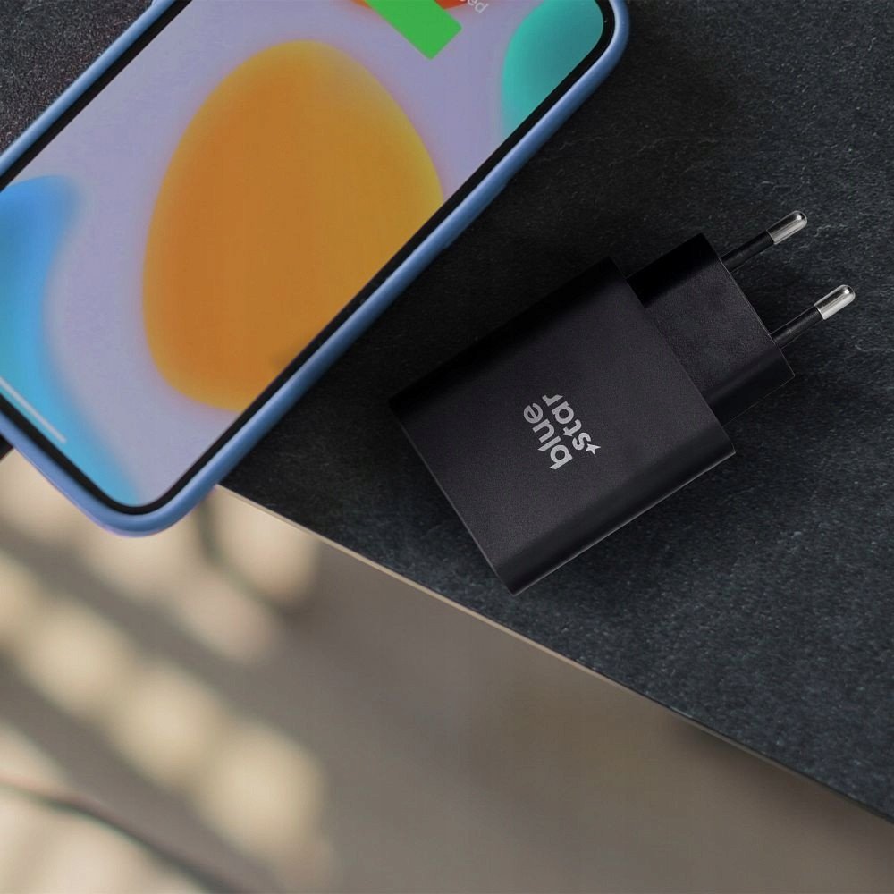Karikues AC Blue Star TFB-TC-25W, USB C USB A, 25W 3A, i bardhë
