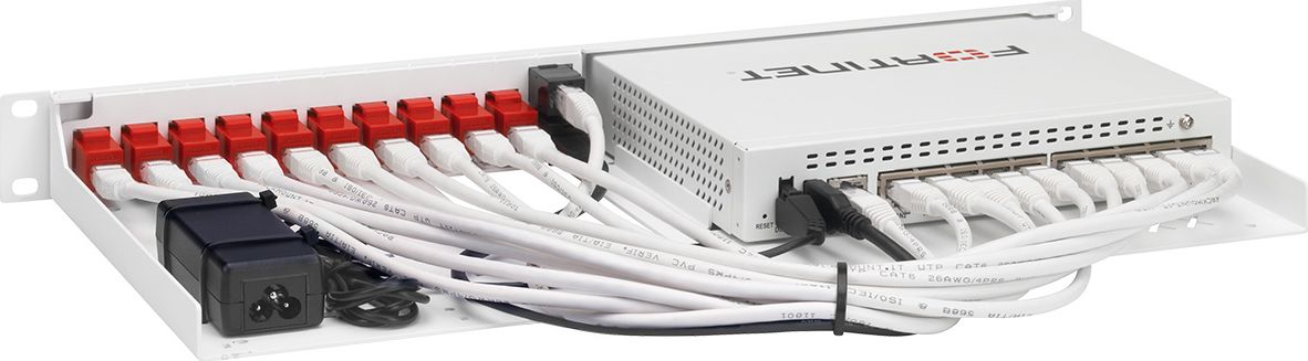 Kit montimi rack Fortinet RM-FR-T10, për FortiGate 60E 60F, 19", 1U