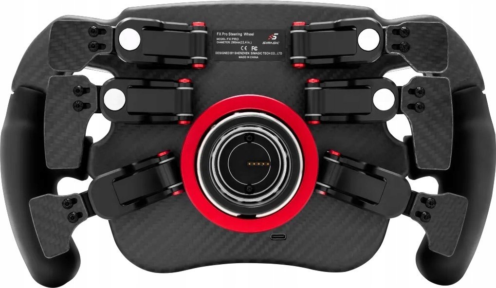Тркачки волан Simagic FX Pro, 4.3\", 22 копчиња, црн