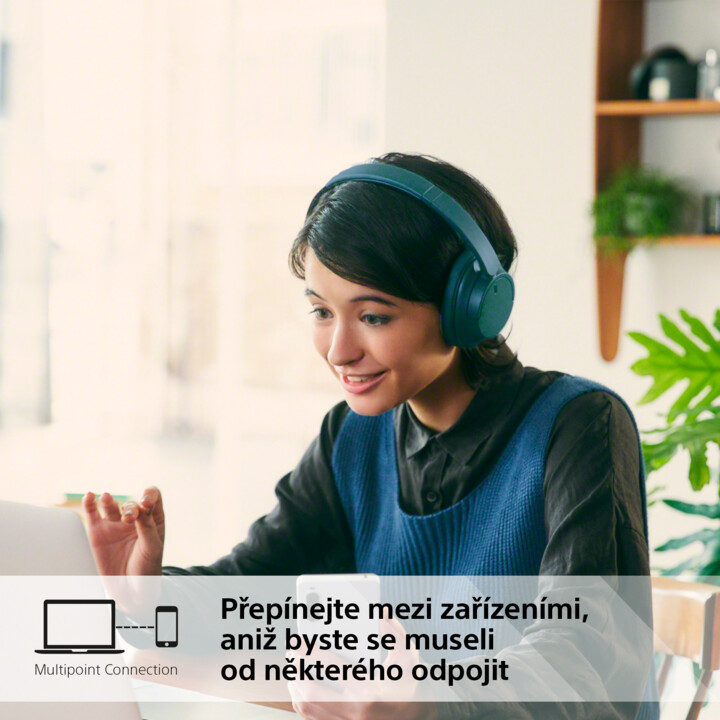 Kufje Sony WH-CH720N, të kaltërta