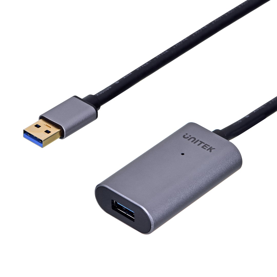 Kabllo Unitek, USB A / USB A, 10 m, e hirtë