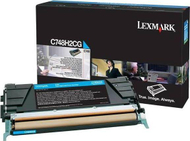 Toner për printer Lexmark C748H3CG, cyan