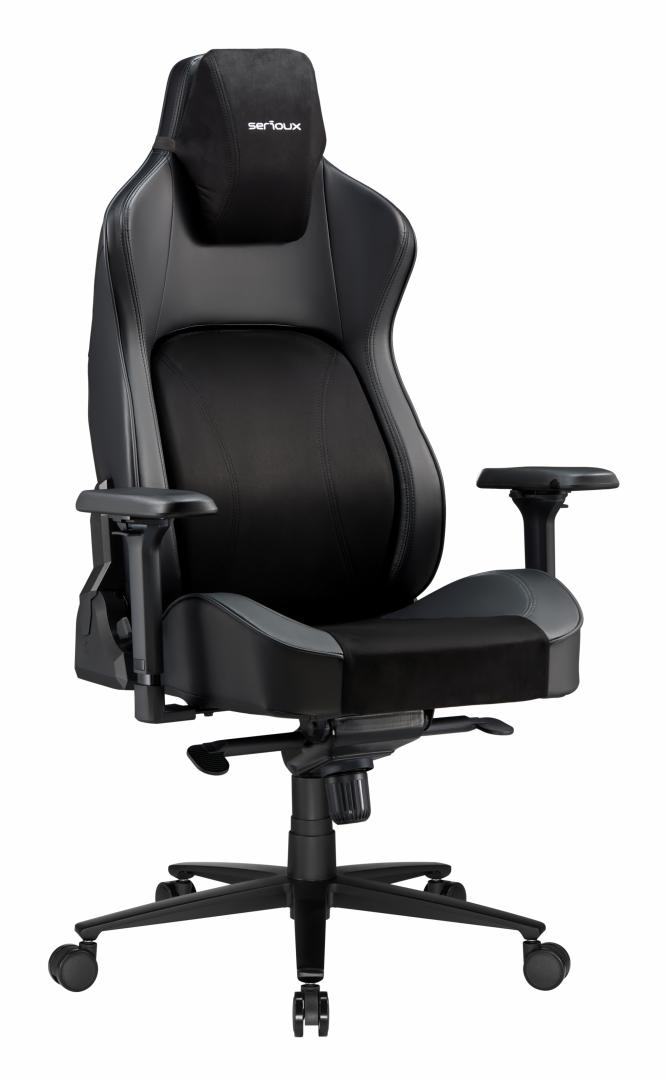Karrige gaming Serioux Prime, kapacitet 150kg, material LeatherFabric, e zezë