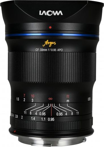 Objektiv Venus Optics Argus Canon RF 33mm f/0.95 APO CF, manual, për APS C