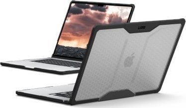Mbulesë laptopi Urban Armor Gear PLYO, 15", transparente me kornizë të zezë