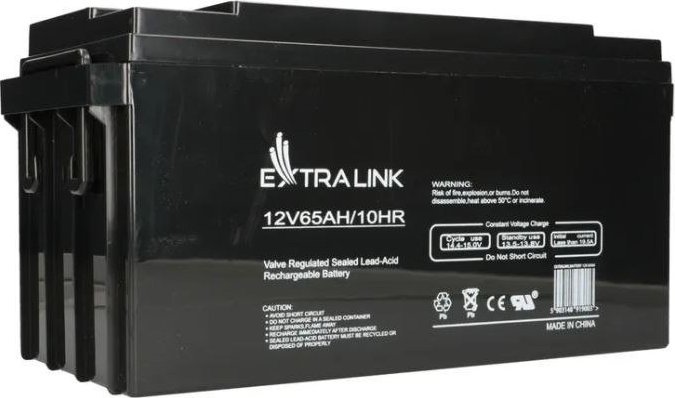 Akumulator Extralink AGM, 12V, 65Ah, i zi