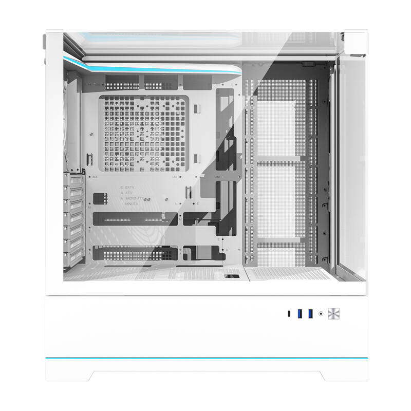 Kuti kompjuteri Darkflash DY450, ATX, xham i tejdukshëm, e bardhë