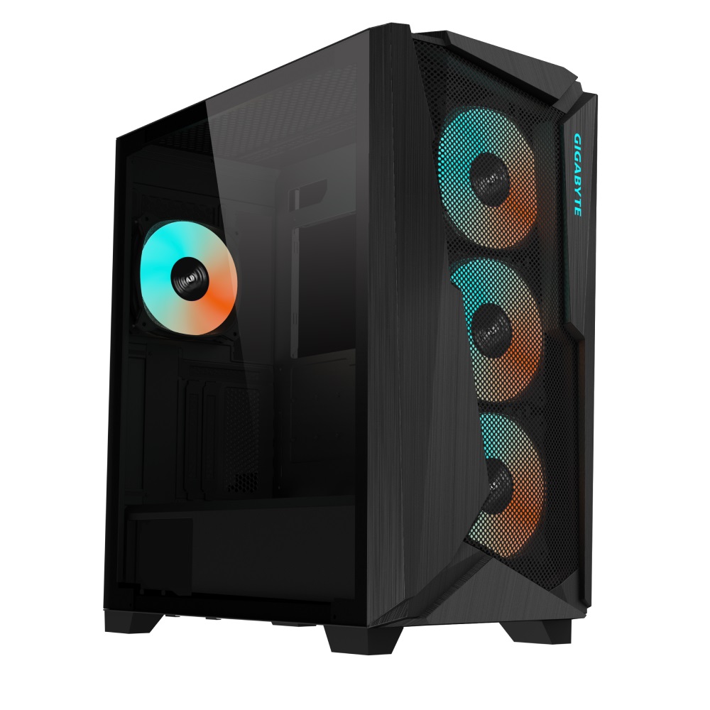 Kasë për PC GIGABYTE C301 GLASS, e zezë