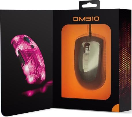 Maus gaming Deltaco Gaming DM310, 6200 DPI, 6 butona, i zi transparent