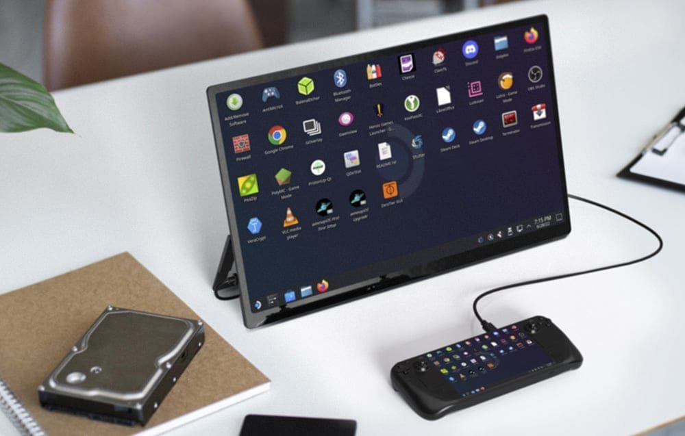 Monitor portativ me prekje Uperfect USteam E6 Pro, 18.5", Full HD 1920x1080, 120Hz