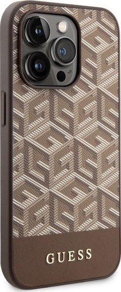 Mbulesë telefoni Guess GCube Stripes MagSafe, për iPhone 14 Pro, e kaftë