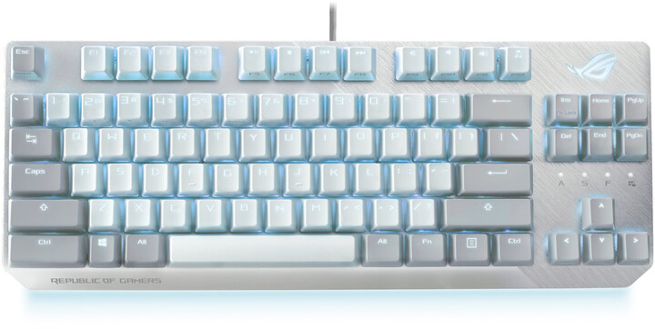 [OUTLET] Tastierë ASUS ROG STRIX Scope NX TKL Moonlight White, ROG NX Red, US