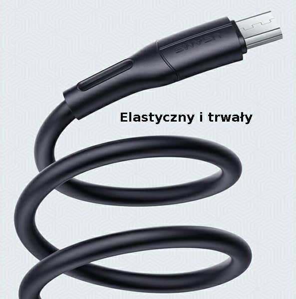 Kabllo USB Usams SJ502USB02, USB A në microUSB, 1 m, e bardhë