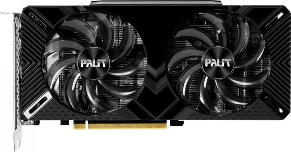 Kartë grafike Palit GeForce GDDR6 (NE62060018K9-1160C), 12 GB, RTX 2060 Dual, e zezë