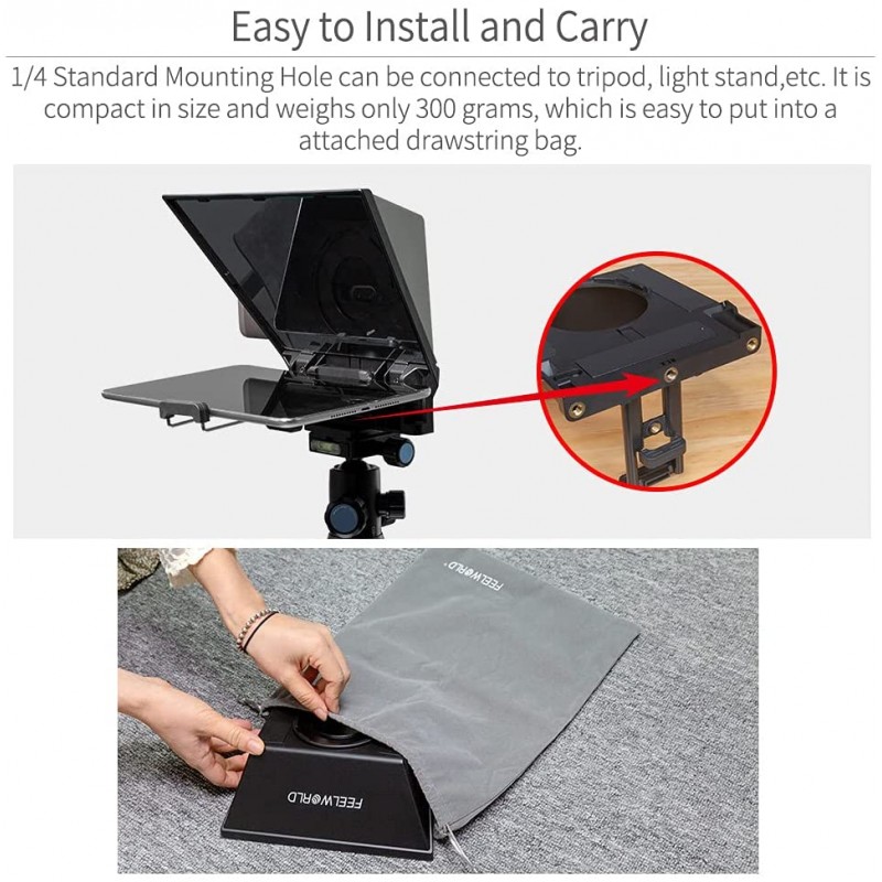 Feelworld TP2 Phone/Tablet Teleprompter