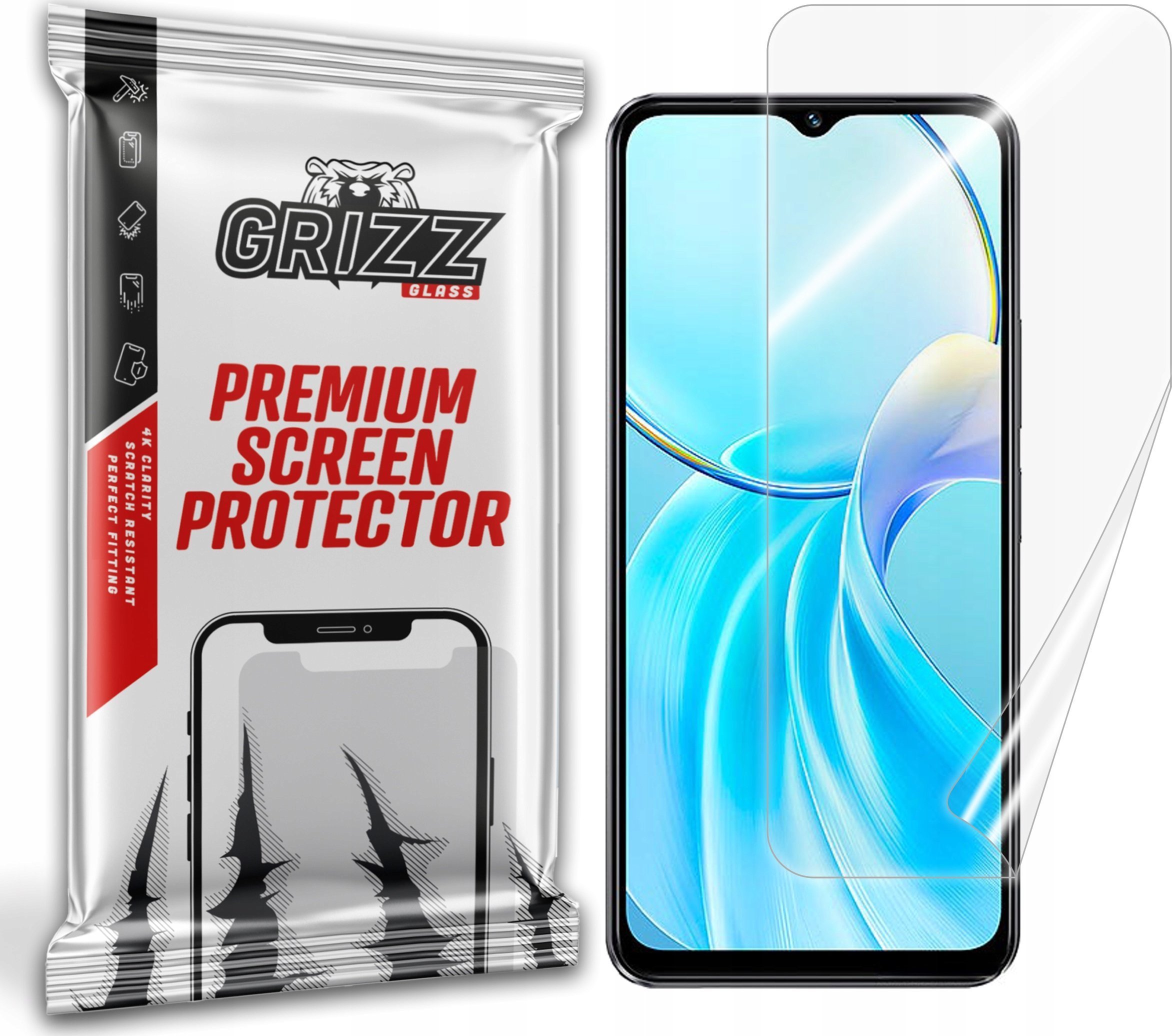 Film mbrojtës keramik Grizz CeramicFilm për Vivo T3 Lite, transparencë e lartë, rezistent ndaj goditjeve