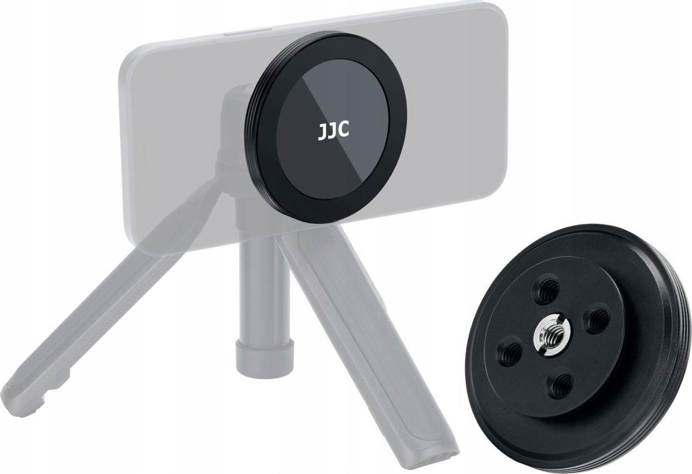 Mbajtëse magnetike telefoni JJC MS-AD1AR, montim ARCA-SWISS, filetë 1/ ARCA-SWISS E Zezë