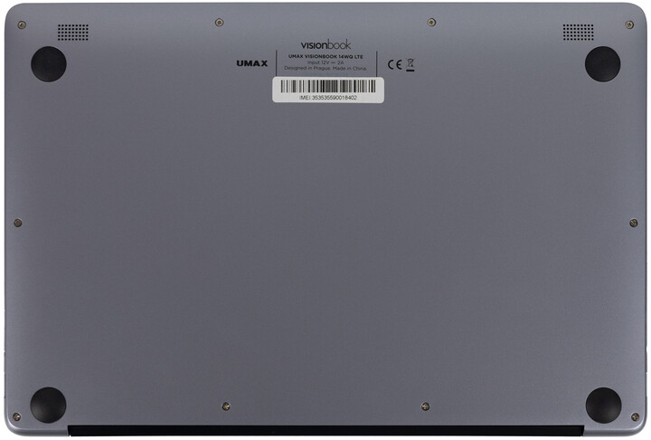 Laptop UMAX VisionBook 14WQ LTE, 14.1 ", Qualcomm Kryo 468, 4GB RAM, 128GB eMM, Qualcomm Adreno 618, gri
