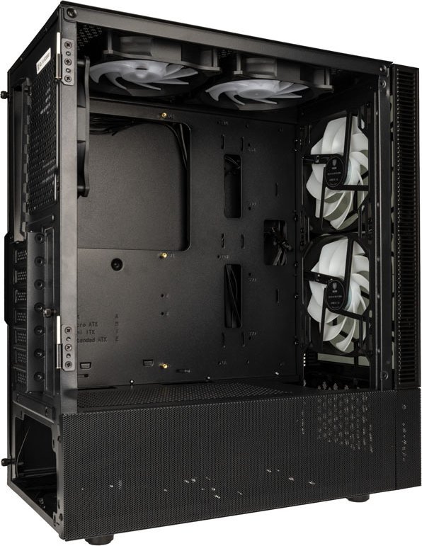 Kasë Kolink Observatory MX Glass ARGB, e zezë, Midi Tower