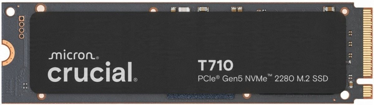 SSD i brendshëm Crucial T710, 1TB, M.2 NVMe PCIe Gen 5, i zi