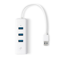 Përshtatës rrjeti TP-Link UE330, Gigabit Ethernet, 3x USB 3.0, i bardhë