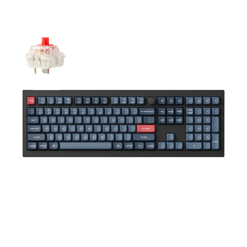 Tastierë Keychron V6 Max QMK/VIA, e zezë