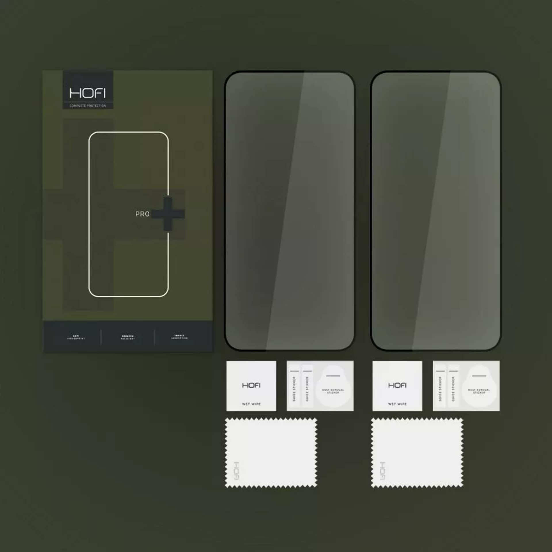Mbrojtëse ekrani HOFI Glass Pro+, Galaxy A35 A55 5G, 2 copë, me kornizë të zezë