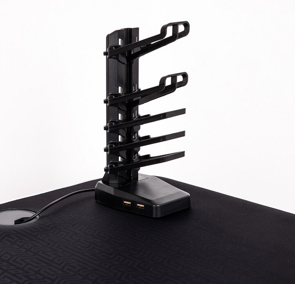 [OUTLET] Tavolinë Ultradesk Frag, e zezë / hirtë