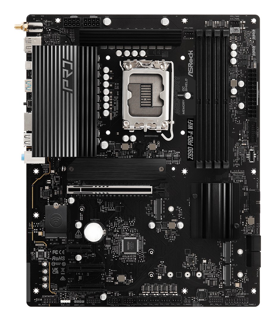 Pllakë amë ASRock Z890 PRO-A WiFi, ATX, DDR5, e zezë