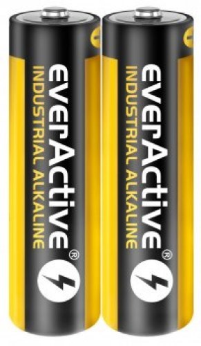Bateri alkaline EverActive Industrial AA LR6, 1.5V, 40 copë, e zezë