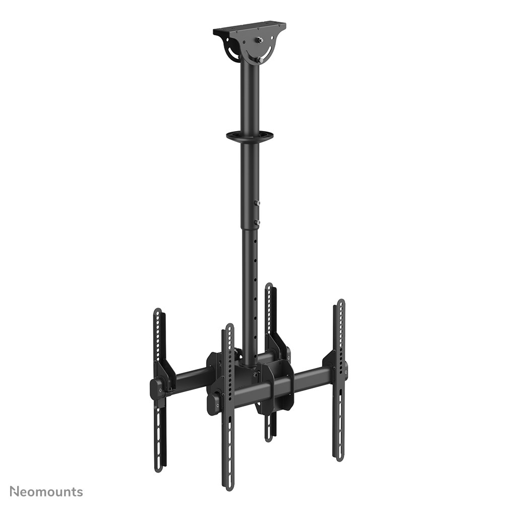 Mbajtëse tavani për dy monitorë/TV Neomounts NM-C440D, 32-60", 45kg, e zezë