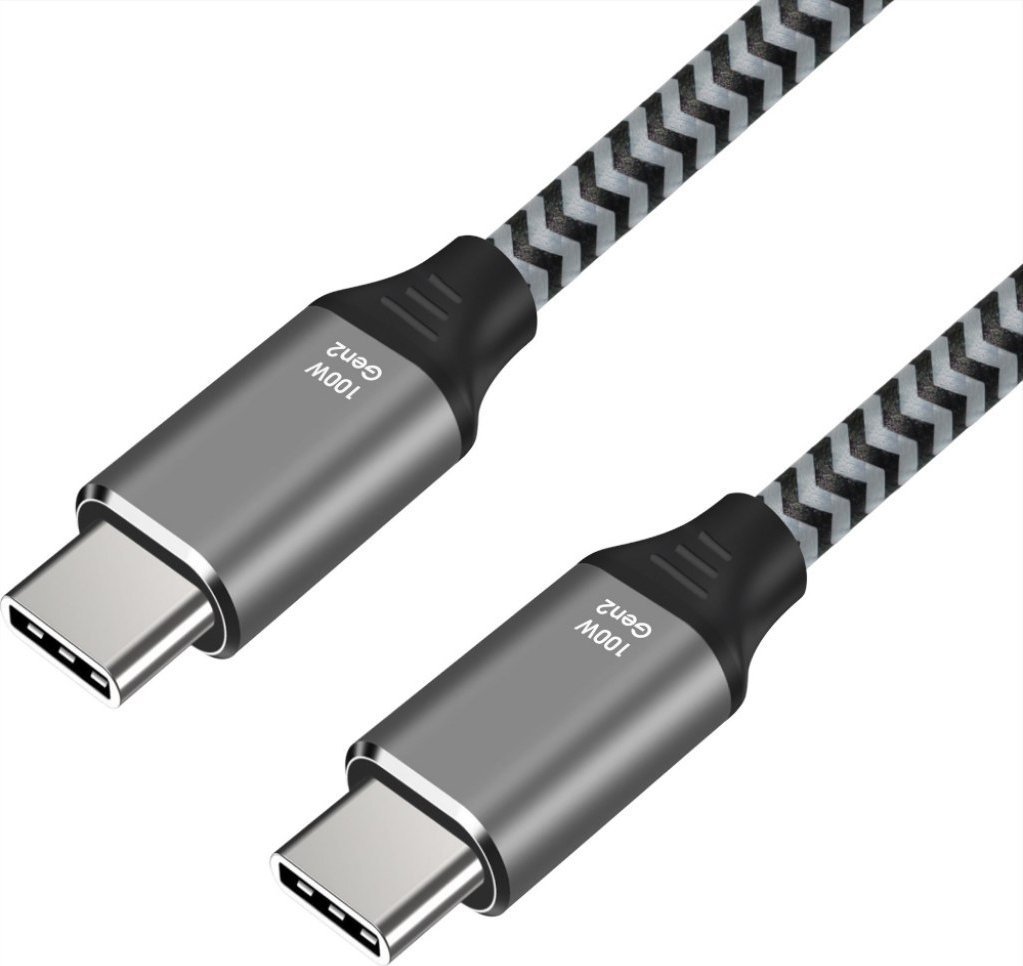 Kabllo karikimi ART Strong Thick, USB C në USB C, 100W 5A, 2m, e zezë