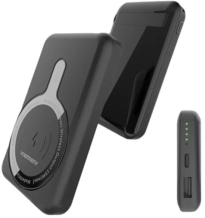 Powerbank DENMEN 10000mAh, MagSafe, USB C, i zi