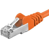 Kabllo Premiumcord Patch CAT6a S-FTP, RJ45-RJ45, AWG 26/7, 3m, portokalli