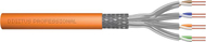Kabllo rrjeti Digitus CAT7, S FTP, 100m, portokalli