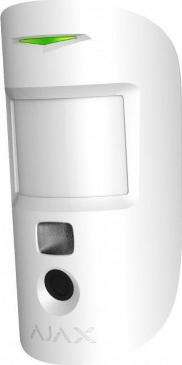 Sensor lëvizjeje Ajax MotionCam, me kamerë, pa tela, i bardhë