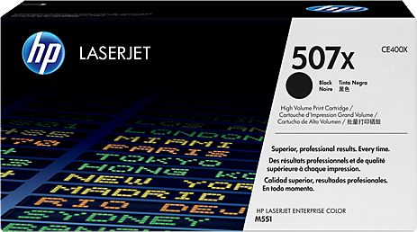 Toner HP 507X CE400X, origjinal, i zi