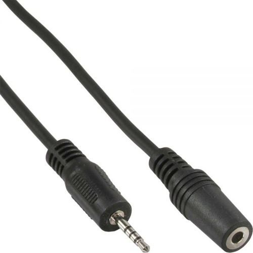 Kabllo audio InLine 99308D, Jack 2.5mm në Jack 3.5mm, 1m, e zezë
