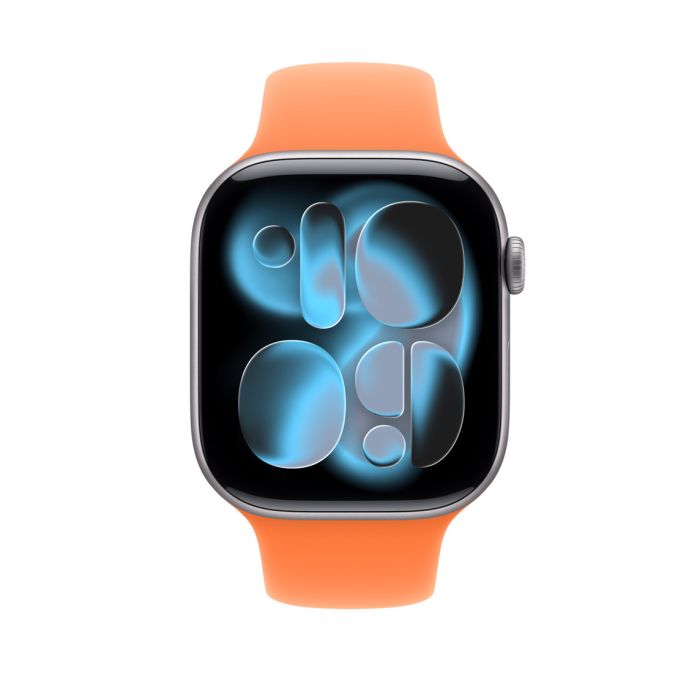 Apple Watch 46mm Sport Band, Clementine - S/M (SEASONAL) 2