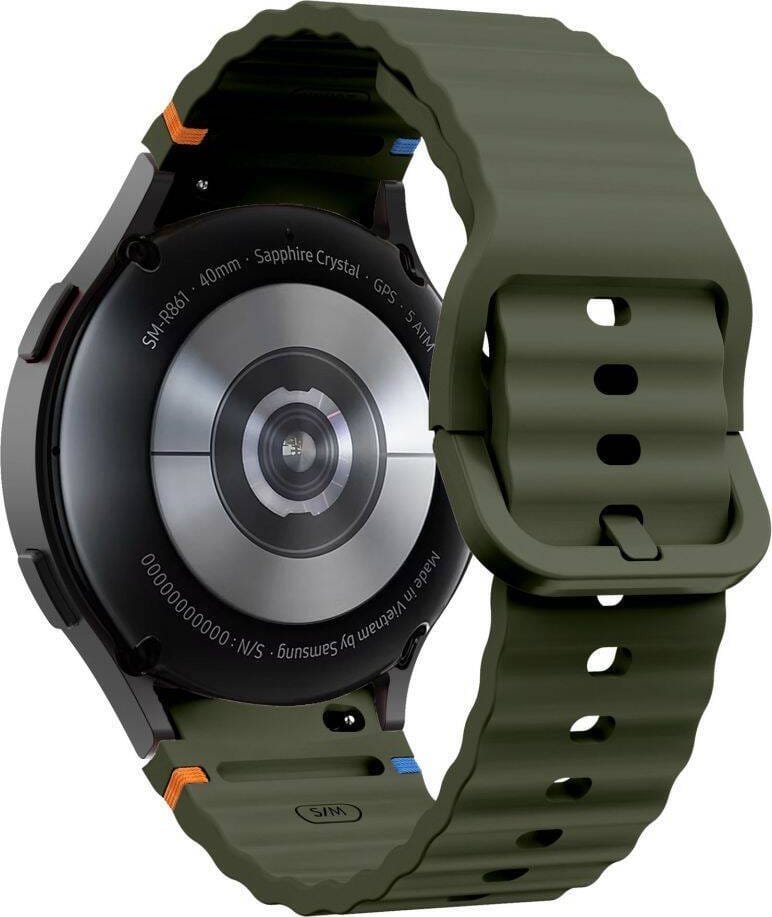 Rrip ore Tech-Protect Silicone Sport, për Samsung Galaxy Watch 4 5 5 Pro 6 7 FE, silikon, i zi