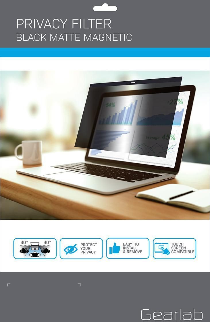 Филтер за приватност за екран ESTUFF GLBM14309198, 14\", за лаптоп, црн