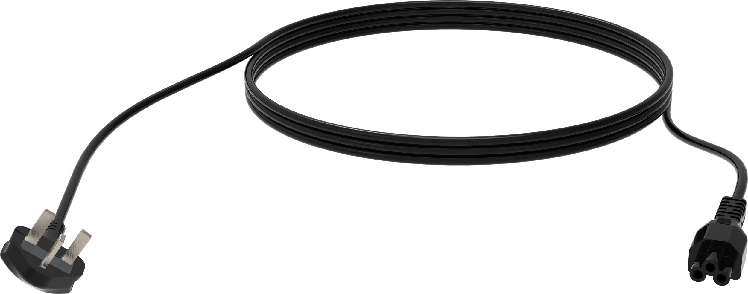 Kabllo rryme Vision TC 3MUKCVLF, 3m, BS 1363 IEC C5, e zezë