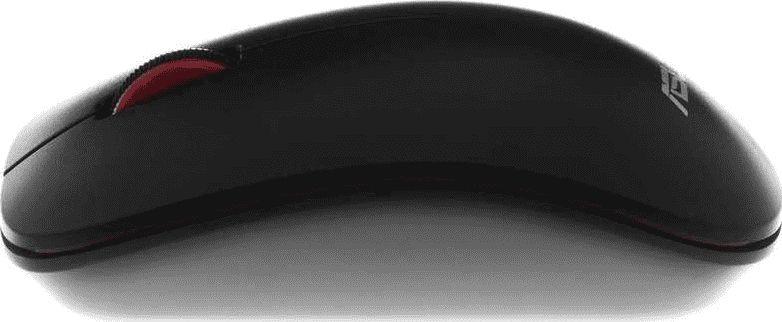 Maus Asus WT300, wireless, USB, i zi dhe i kuq
