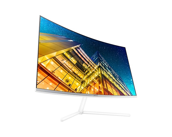 Monitor Samsung 590 UR591C, 31.5", 3840 x 2160, 4K Ultra HD, 60 Hz, i bardhë
