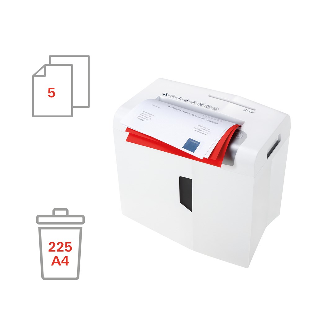 Makinë shkatërruese dokumentesh HSM Shredstar X5 P-4, 125 W, e bardhë